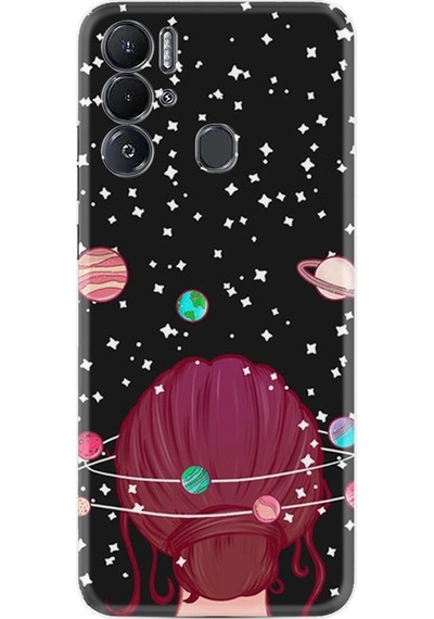 Tecno Pova Neo Kilif Resimli Silikon Space Woman 1311 557178725