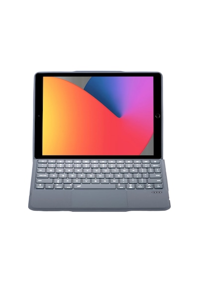 Gld-spt- Newface T5506d Apple Uyumlu iPad 10.2 9.nesil Kılıf Palermo Ledli Klavyeli Standlı Tablet Kılıfı - Siy