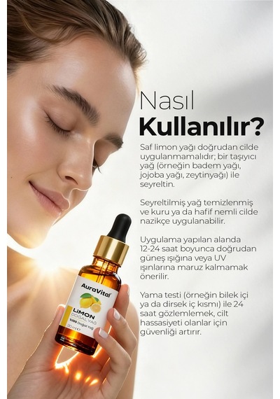 Limon Yağı 30 Ml %100 Saf Ve Doğal 30 ML