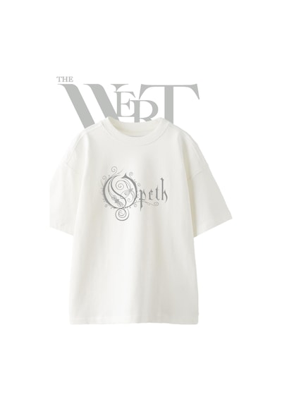 Thewert Opeth 1 Tasarım Baskılı Ünisex Beyaz Oversize T-shirt