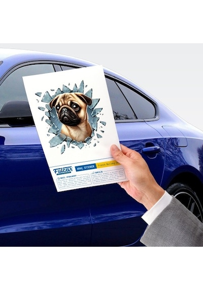 Fulcar French Bulldog Araç Stickerı Standart