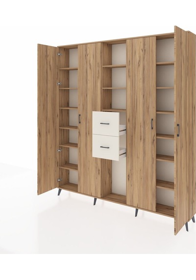 Arges Dolap 15 Raflı 2 Çekmeceli 4 Kapaklı 220x30x243 Çam-çam/aytaşı Atlas Çam/aytası Arges Dolap 15 Raflı 2 Çekmeceli 4 Kapaklı 220x30x243 Çam-çam/aytaşı Atlas Çam/aytası