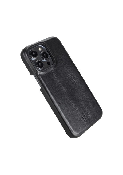 Bouletta Apple İphone 14 Pro Max Uyumlu Deri Arka Kapak F360 Rst1