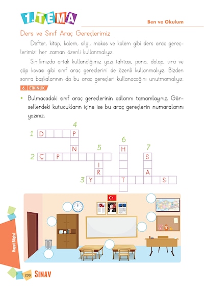 Sınav Yayınları 1. Sınıf Tüm Dersler Konu Anlatımlı