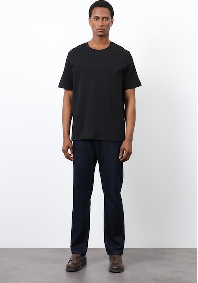 Antioch Regular Fit Basic Erkek T-shirt Siyah