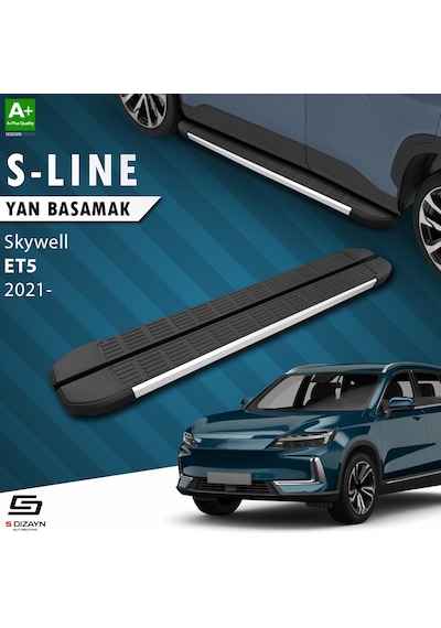 S-dizayn Skywell Et5 S-line Aluminyum Yan Basamak 193 Cm 2021 Üzeri A+ Kalite