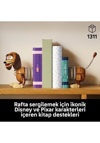 LEGO® Disney ve Pixar Oyuncak Hikayesi Köpek Slinky Kitap Desteği 43301 - Yetişkinler için Sevimli bir Dachshund Köpek Modeli Yapım Seti (1311 Parça) LEGO® Disney ve Pixar Oyuncak Hikayesi Köpek Slinky Kitap Desteği 43301 - Yetişkinler için Sevimli bir Dachshund Köpek Modeli Yapım Seti (1311 Parça)