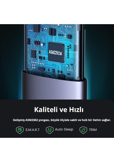 Ugreen M.2 Nvme Ssd Type-C 3.1 Gen2 Pcıe M-Key M+B Key Disk Kutus