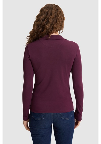 U.S. Polo Assn. Kadın Bordo Basic Sweatshirt 50326760 Vr180 Dark Plum