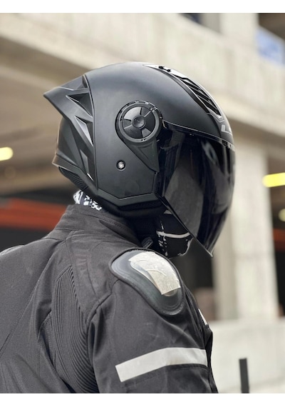 Ls2 Aırflow 2 Mat Siyah Kask - Siyah Vizör + Spoiler Çok Renkli