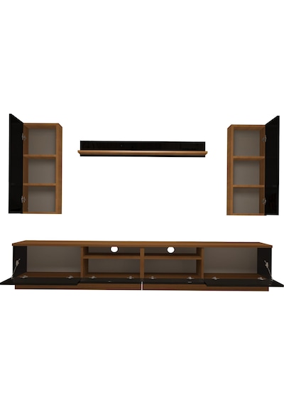 Decoraktiv Trendstyle 5220ds Slm Tv Ünitesi Tv Sehpası Ceviz - Siyah