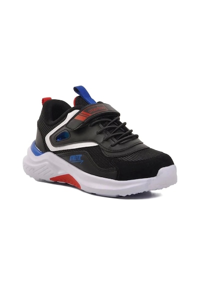 Pepino P-1543 Çocuk Spor Ayakkabı Siyah Kırmızı Saks Çok Renkli
