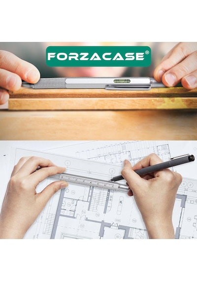 Su Terazili Cetvelli Tornavidalı Tükenmez Dokunmatik Kalem -fc955