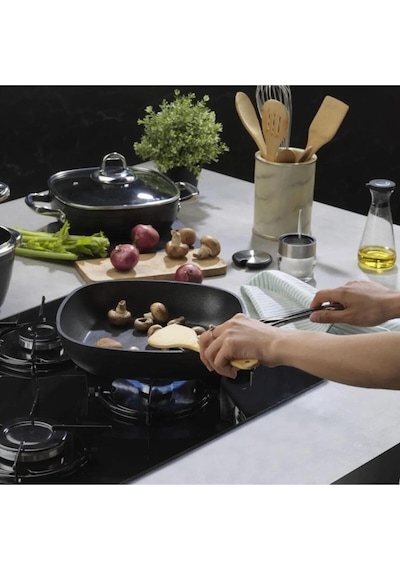 Schafer Gastronomie Master Granit Tava 26cm-siyah Kırmızı