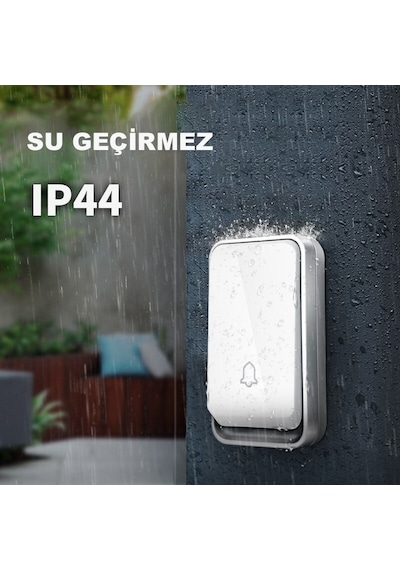 Dailylink Su Geçirmez Kablosuz Pil Gerektirmeyen Kapı Zili