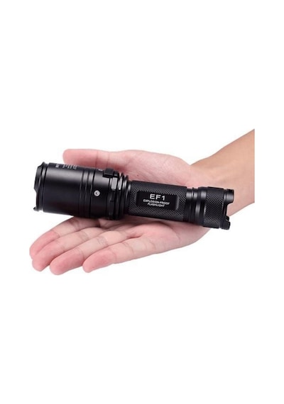 Nitecore Ef1 Explosion Proof 830  Lümen El Feneri Siyah