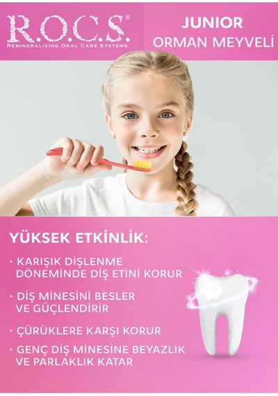 Rocs Junior 6-12 Orman Meyveli Özlü Diş Macunu 2 x 74 G