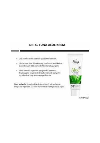 Farmasi Dr.C.Tuna Aloe Vera Krem 50 ML