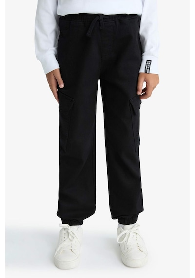 Defacto Jogger Fit Gabardin Siyah Erkek Çocuk Pantolon F1970a8/bk81 Siyah