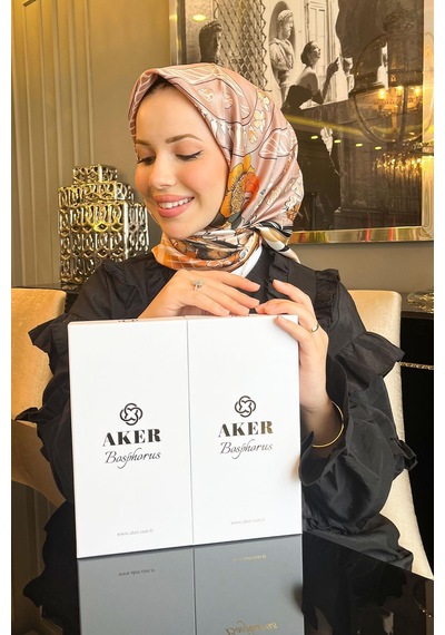 Aker Bosphorus Serisi, Çift Taraflı İpek Eşarp - 8834712-931 - Tivil 931 Çok Renkli 931 Çok Renkli