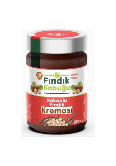 Fındık Kabuğu Kakaolu %40 Fındık Kreması 300 G