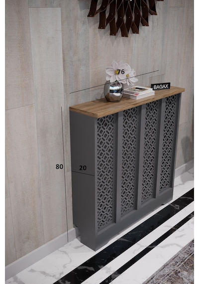 Dekoratif Petek Dolabı Kalorifer Peteği Kapatma Ünitesi Modern Tasarım İç Ölçü 76 Cm Dış Ölçü 80 Cm Petek 76 Antrasit Üstü Çam D4 Dekoratif Petek Dolabı Kalorifer Peteği Kapatma Ünitesi Modern Tasarım İç Ölçü 76 Cm Dış Ölçü 80 Cm Petek 76 Antrasit Üstü Çam D4