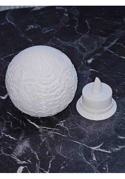 Yılbaşı Süsü Led Işıklı Küre Lamba - Dekoratif Yılbaşı Maketi Ve Süsü