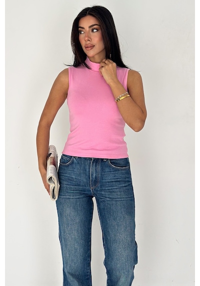 Noa & Noa Kadın Kolsuz Boğazlı Basic Body Sleek Core Pembe Noa & Noa Kadın Kolsuz Boğazlı Basic Body Sleek Core Pembe