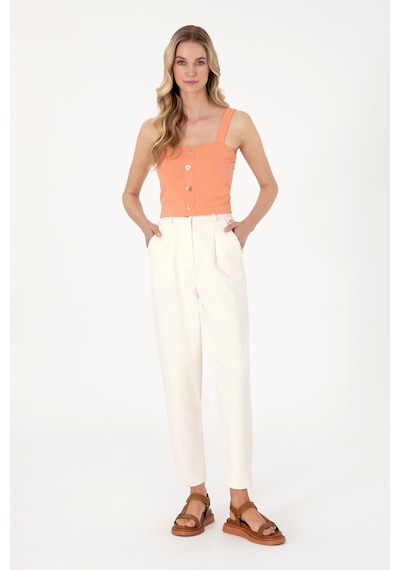 U.S. Polo Assn. Kadın Krem Örme Pantolon 50292417-VR071
