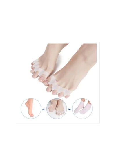 Ayak 5 Parmak Ayıran Silikon Bunyon Ayırıcı Makara Halluks Valgus