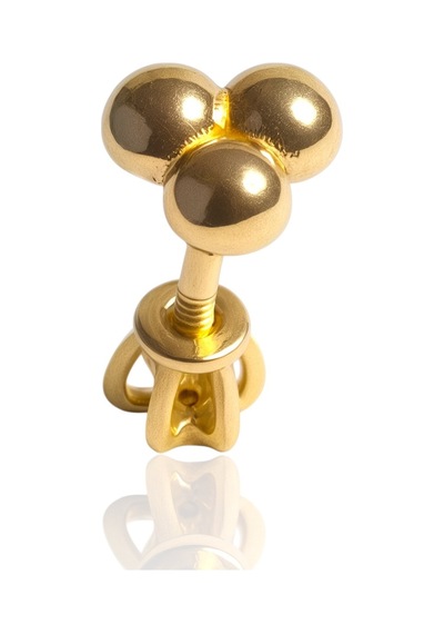 14 Ayar Altın Piercing Tragus Küpe 25114-t026
