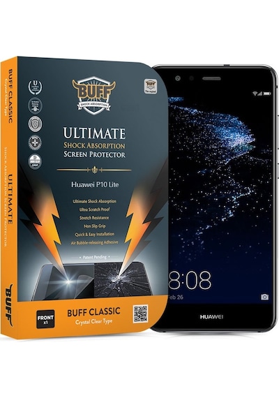 Buff Huawei P10 Lite İle Uyumlu Darbe Emici Ekran Koruyucu Film