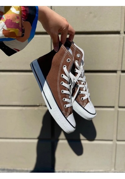 N Moda Unisex Keten Ayakkabı Spor Ayakkabı Günlük Sneakers Kahverengi