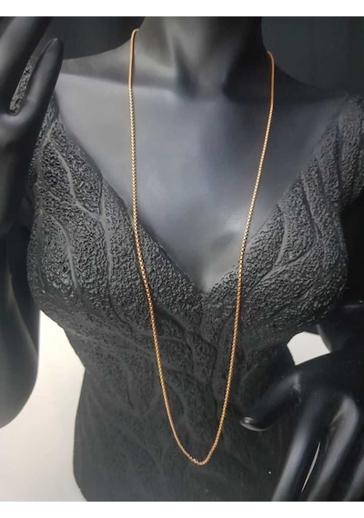 Vog Yuvarlak Model Rose Renk Çelik Unisex 80 Cm Uzunluk Kolye Zincir Rose Gold Vog Yuvarlak Model Rose Renk Çelik Unisex 80 Cm Uzunluk Kolye Zincir Rose Gold