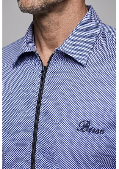 Bisse Lacivert Regular Fit Pamuk Fermuarlı Uzul Apaj Yaka Torba Gömlek Gmfrm252057 E39