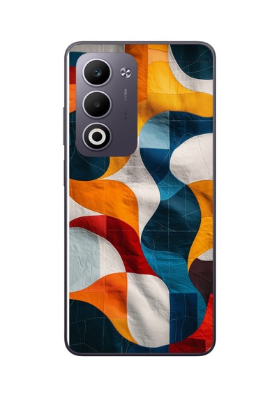 Oppo A5 4g Uyumlu Modern Desenler Baskılı Silikon Kılıf Renkli