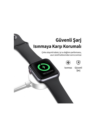 Linkage Lws9 Akıllı Saat Kablosuz Şarj Cihazı 2.8w Manyetik Şarj Pedi, 1 Metre Usb Type-c Kablo Çok Renkli