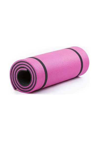 Çift Taraflı Yoga Minderi Ve Spor Matı, 16 Mm, 180x60 Cm, Pembe-siyah Diğer