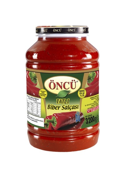 Öncü Tatlı Biber Salçası Pet 3200 G