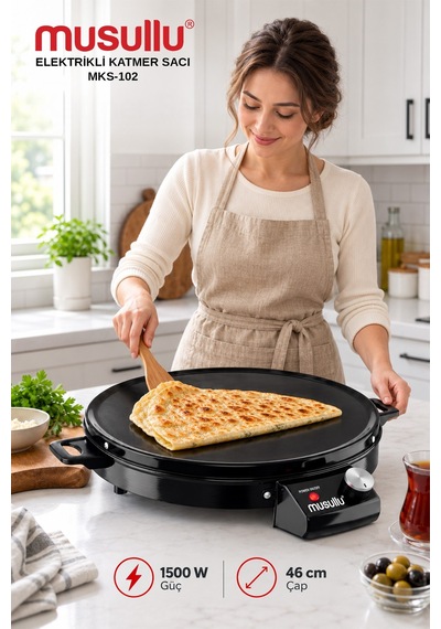 Musullu MKS-102 1500 W Elektrikli Katmer Sacı