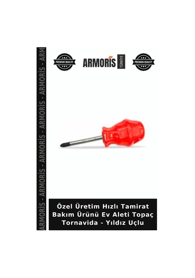 Özel Üretim Hızlı Tamirat Bakım Ürünü Ev Aleti Topaç Tornavida - Yıldız Uçlu