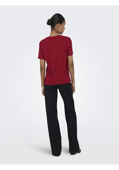 Only 15368653 0 Yaka Kadin Body - Bordo Beyaz Bordo Beyaz