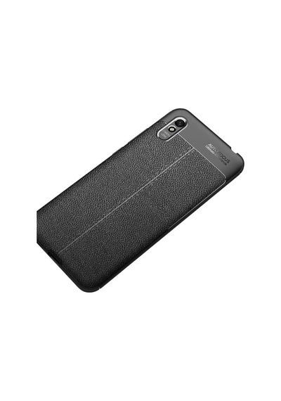 Xiaomi Redmi 9A Kılıf Zore Niss Deri Desenli Silikon Kılıf