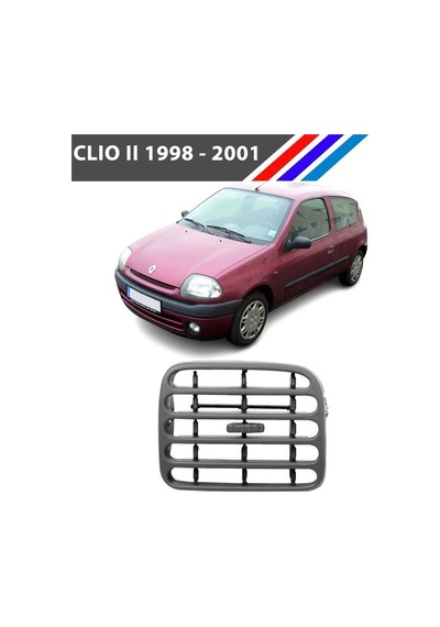 Clio 2 Havalandırma Izgarası Orta Kısım Sol Taraf Gri 1998 2001 M2069b