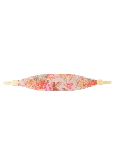 Flower Yellow%100 Pamuk Kayışlı Lila Sarı Soğuk Ve Sıcak Tutucu Thermo Çanta 20 Lt Lila-sarı Altın - Siyah