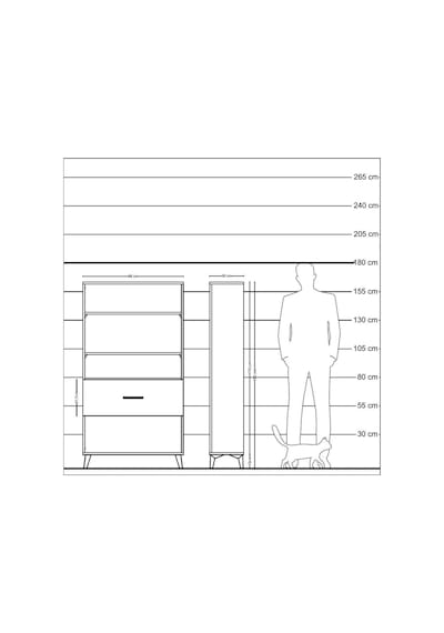 Arges Dolap 3 Raflı Tek Çekmeceli 88x30x163 Aytaşı-aytaşı Aytaşı