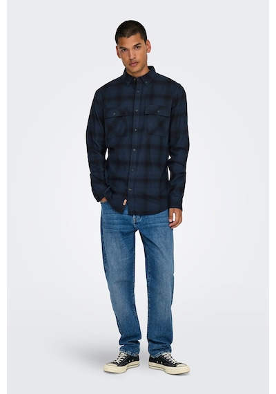 Only & Sons Erkek Onsmatt Uzun Kollu Regular Fit %100 Pamuk Gömlek 22030127 Lacivert Lacivert Only & Sons Erkek Onsmatt Uzun Kollu Regular Fit %100 Pamuk Gömlek 22030127 Lacivert Lacivert
