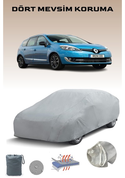 Renault Scenic 2013 - 2016 Araba Brandası Oto Branda Gri