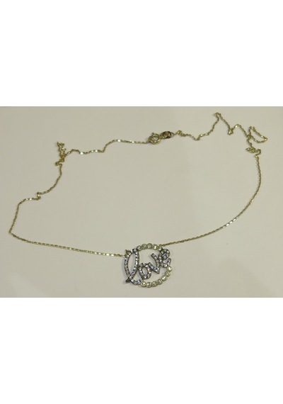 8 Ayar Altın Kolye-2.80 Gm-43 Cm-Zinciride Altındır