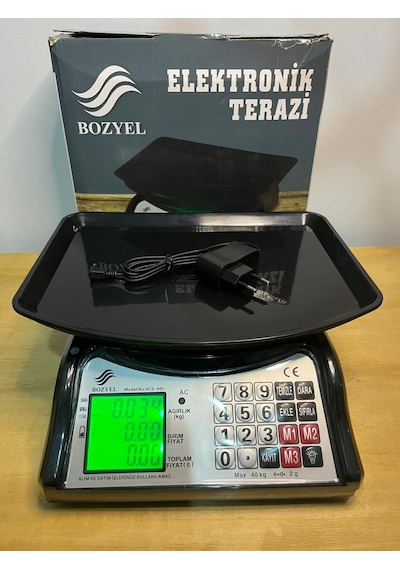 Bozyel 40 Kg Terazi-çift Taraf Ekran-uzun Şarj Süresi-fiyat Hesaplamalı